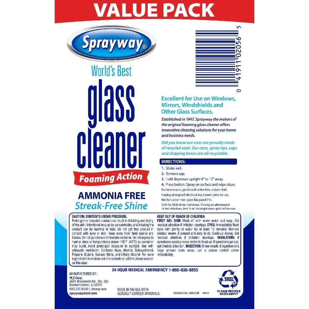 Nettoyant pour vitres en aéros - Glass Cleaner Streak avis et prix